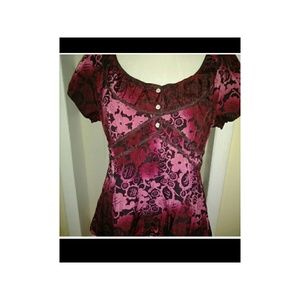 BOHO Med Axcess brand pretty boho top
